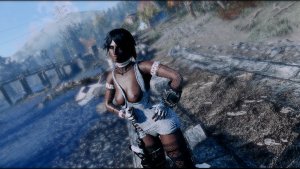 Юна возле реки. Fallout-4 (Сборка 11)